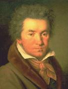 unknow artist, Portrait de Ludwig van Beethoven en 1815